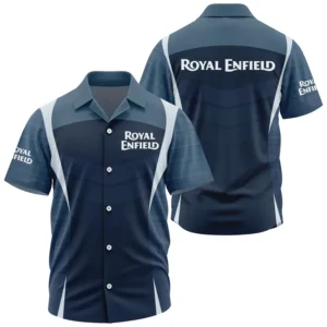 Royal Enfield Exclusive Logo Performance Short Sleeve Camp Collar Shirt OSMTBHWS003REZ - Royal Enfield Shirt - Royal Enfield Shirt