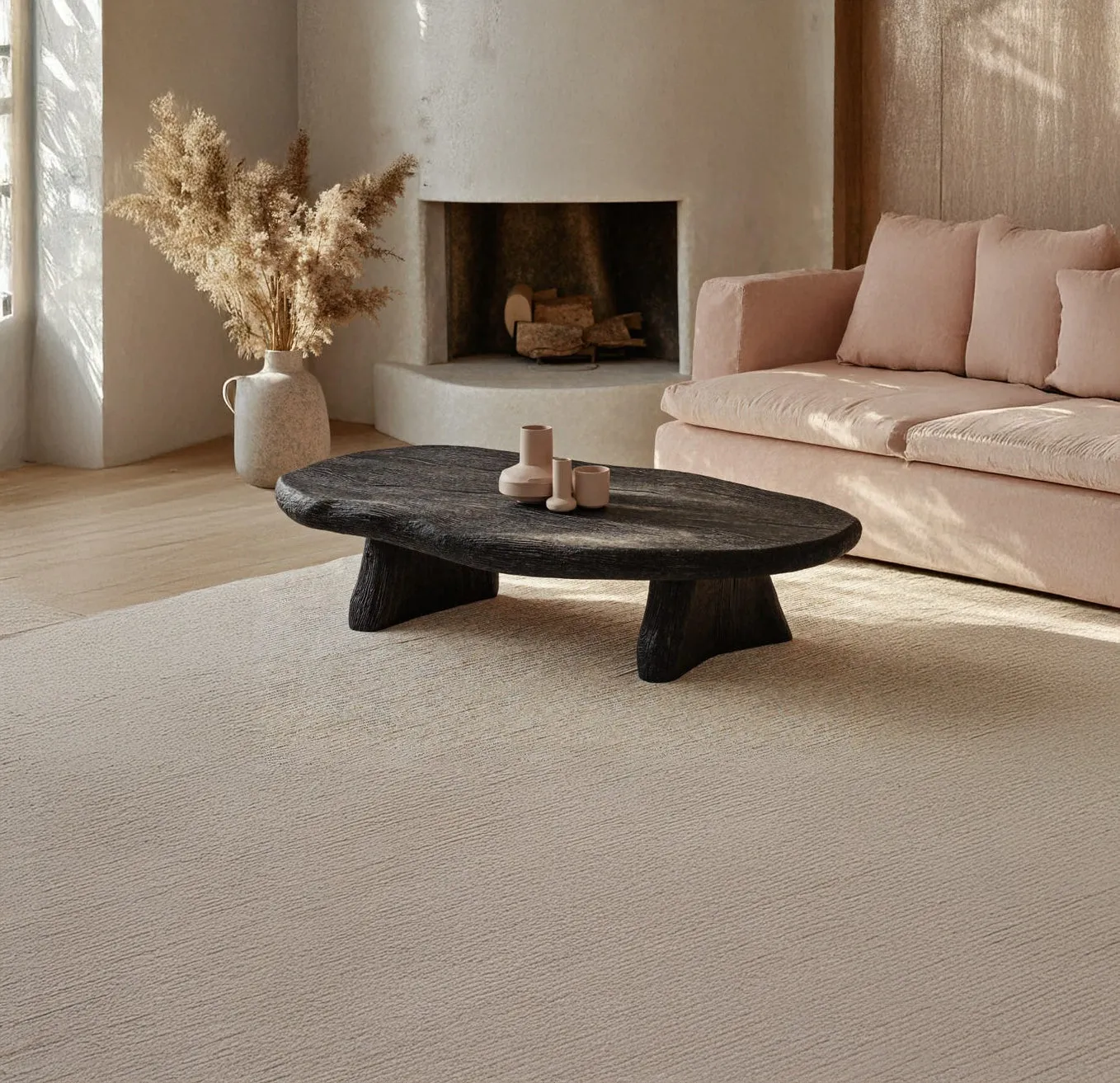 Driftwood Coffee Table Reclaimed Live Edge Solid Wood Handcrafted - Image 2